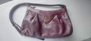 Etienne Aigner Vintage Burgundy Leather Shoulder Bag Crossbody Gold Hardware
